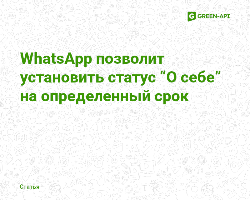 Set Your About Status in WA