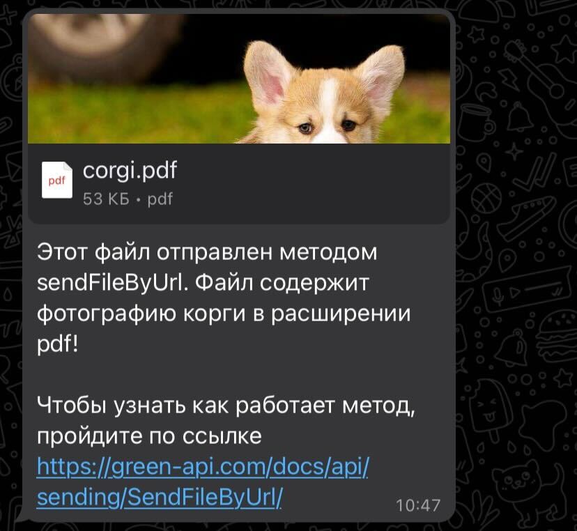 Отправка файла