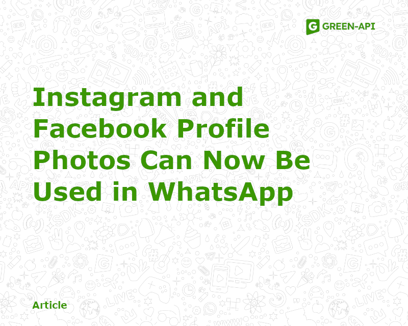 Instagram and Facebook profile photos in WA