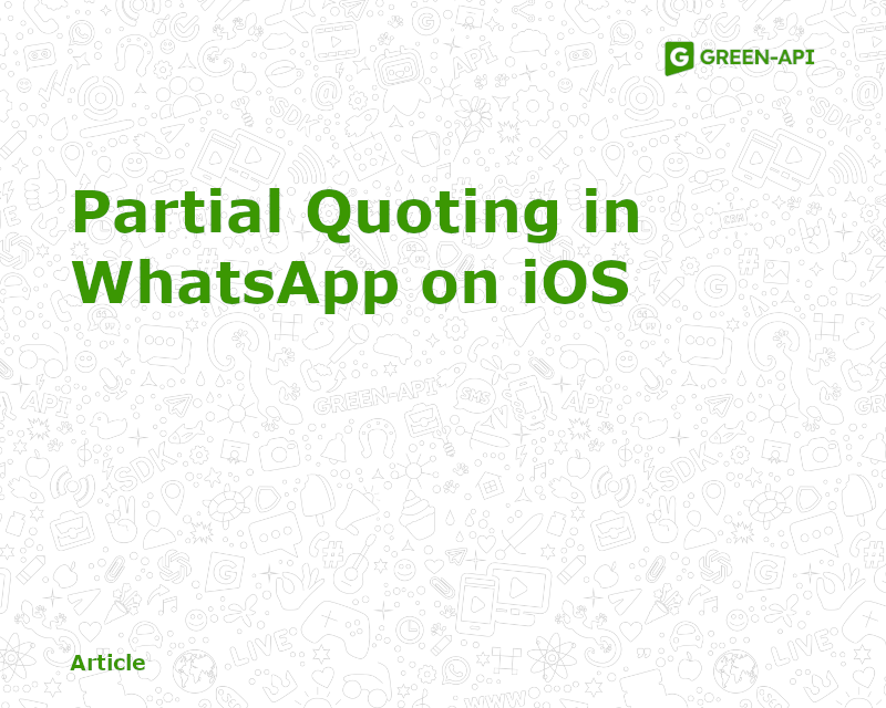 Partial quoting in WA