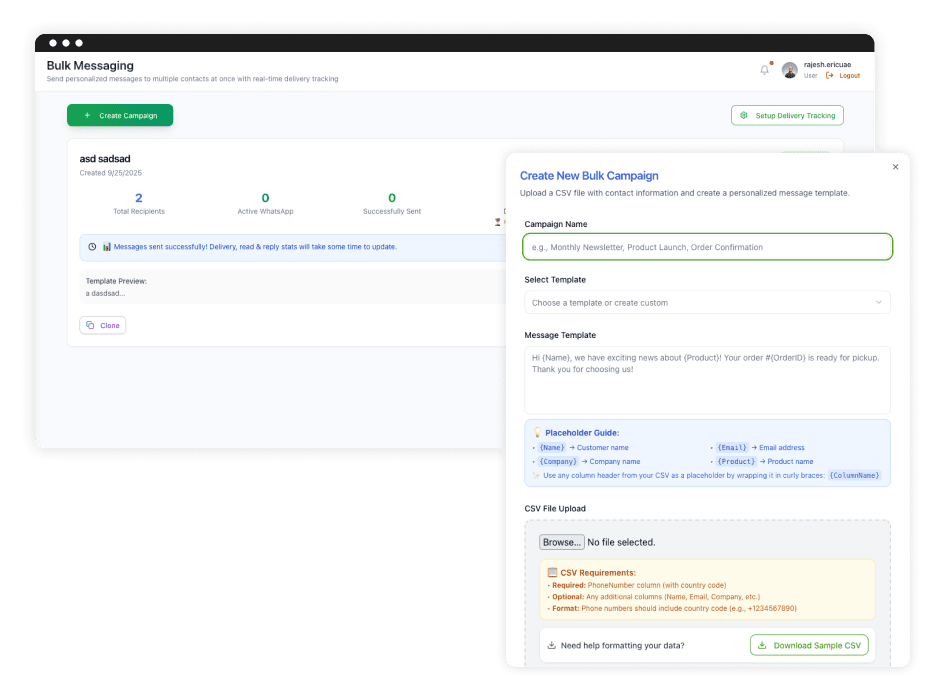 Bulk Messaging – Key Features image